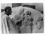 Relief semi-méplat : Vierge à l'Enfant dite Notre-Dame de Boulogne-sur-Mer