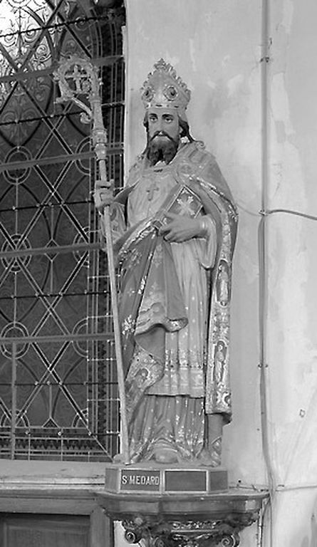 Statue (petite nature) : Saint Médard