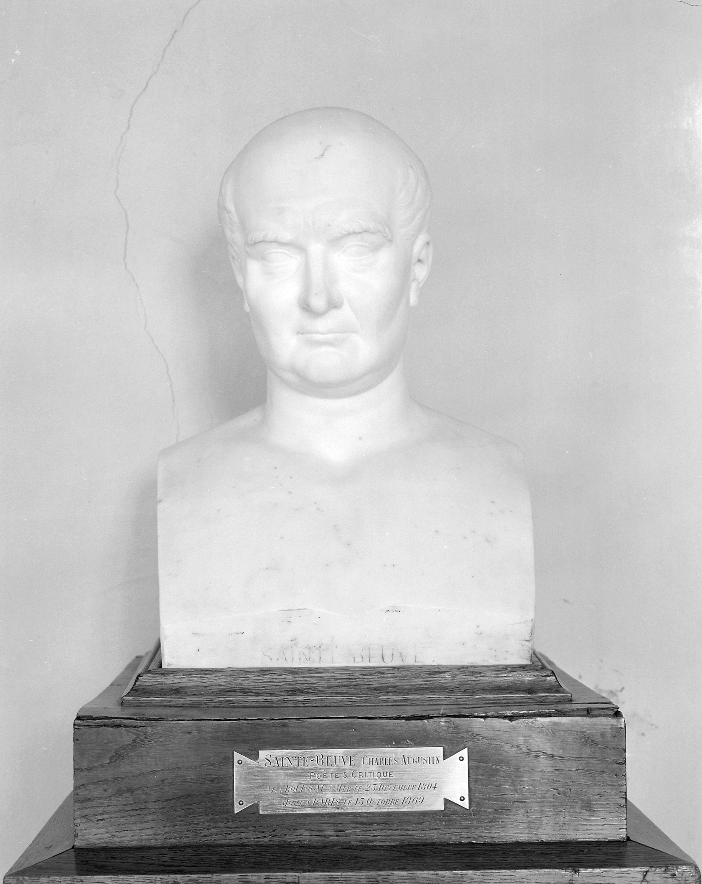 Buste en hermès, à l'antique : Charles Augustin Sainte-Beuve