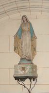 Statue (petite nature) : l'Immaculée Conception, et son socle