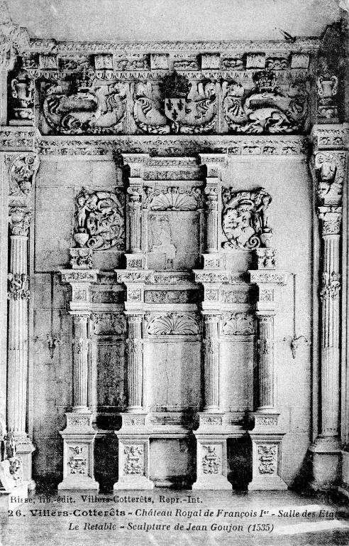 Retable architecturé à niche (ensemble du décor intérieur de la chapelle)