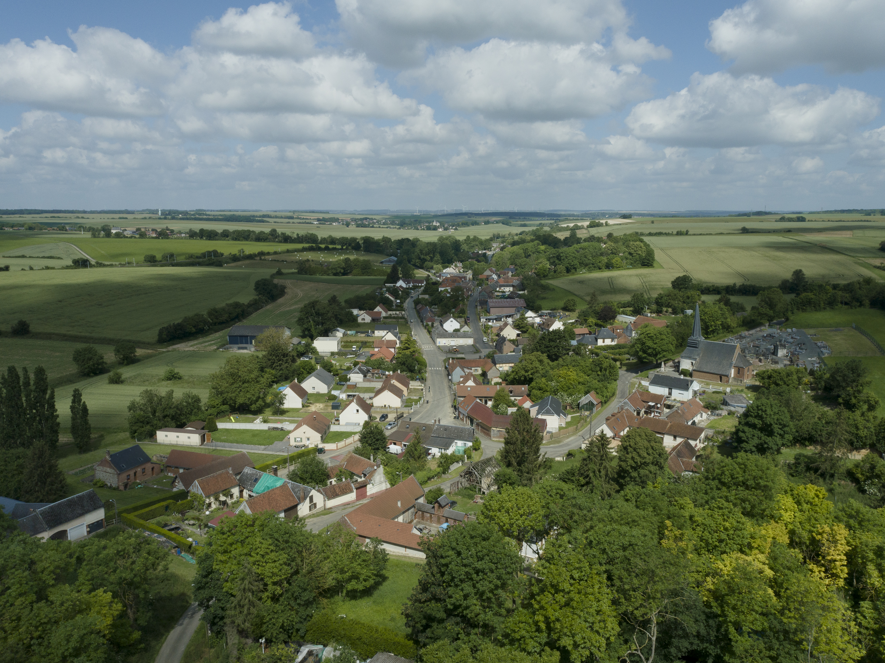 Le village de La Hérelle
