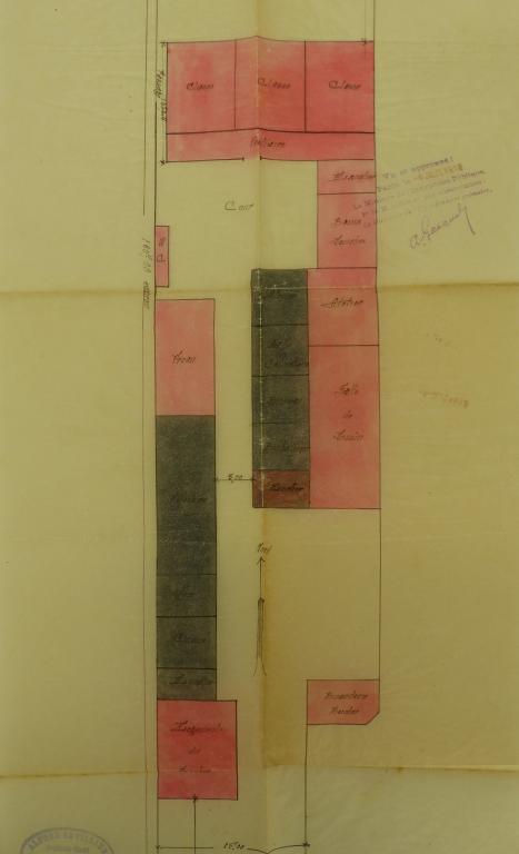 Projet de reconstruction de la première école primaire. A. Cuvillier architecte, 12 juin 1912 (AD somme ; 99O 3737).