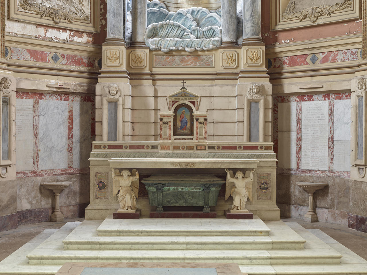 Autel de Notre-Dame de Boulogne, tabernacle