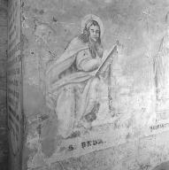 Ensemble de quatorze peintures murales : les saints et figures chrétiennes du 8e au 10e siècle