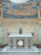 Ensemble de l'autel secondaire de l'Immaculée Conception (autel, tabernacle)