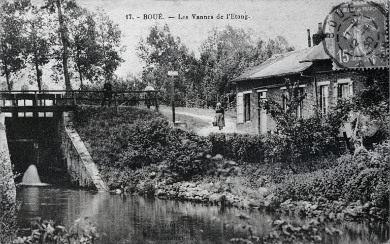 Le canton du Nouvion-en-Thiérache : le territoire de la commune de Boué