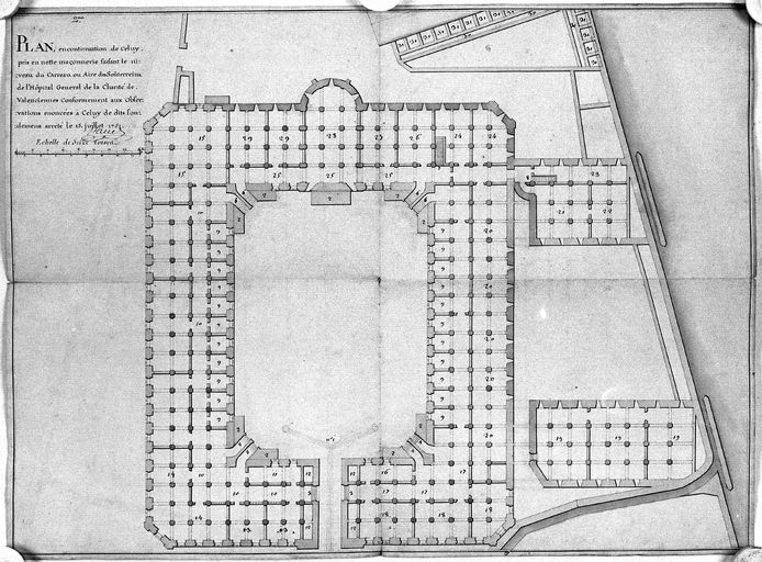 Ancien hôpital général de Valenciennes, dit hôpital du Hainaut, puis hospice et hôpital militaire (actuellement maison de retraite du Hainaut)