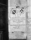Dalle funéraire de Pierre Faulconnier et de Magdelène Hendrycxsen