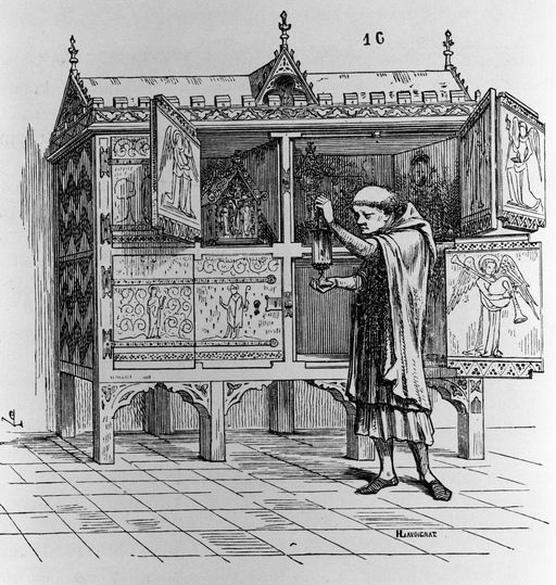 Armoire à reliquaires