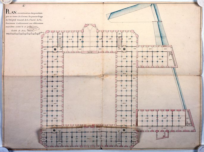 Ancien hôpital général de Valenciennes, dit hôpital du Hainaut, puis hospice et hôpital militaire (actuellement maison de retraite du Hainaut)