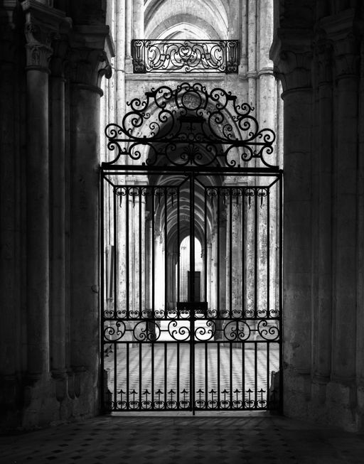 Clôture de choeur (premières travées droites nord et sud des bas-côtés du choeur)