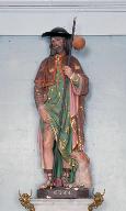 Statue (petite nature) : saint Roch