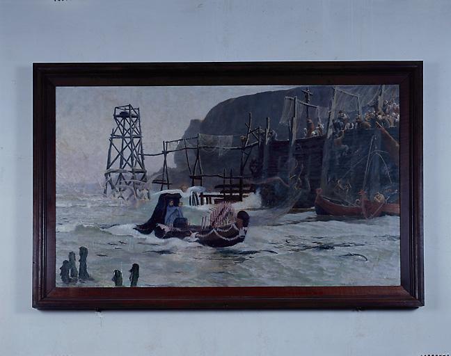 Tableau : L'arrivée de la statue miraculeuse de la Vierge à Boulogne-sur-Mer