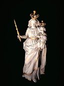 Statue (petite nature) : Vierge à l'Enfant, 2