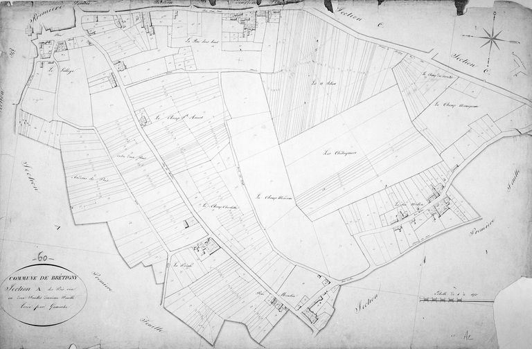 Le canton de Noyon : le territoire de la commune de Brétigny