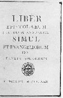 Manuscrit (épistolaire, évangéliaire) : Liber Epistolarum