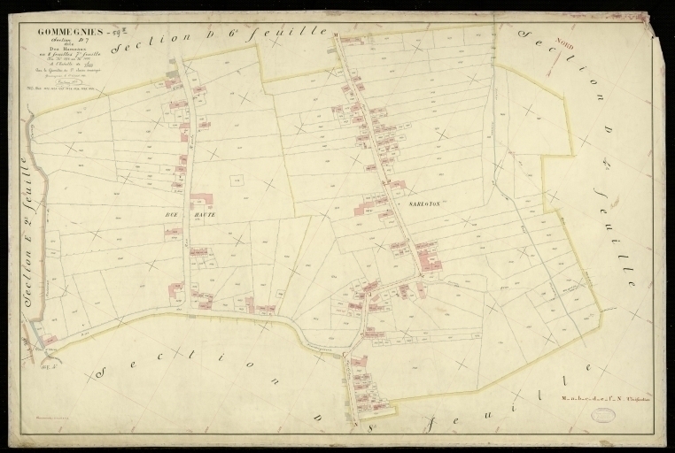 Le territoire communal de Gommegnies