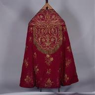 Chape de Monseigneur François Leuillieux dite pluvial (ornement rouge)