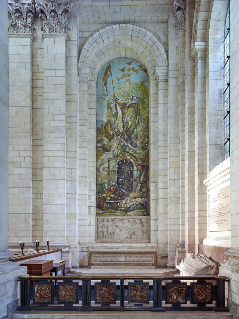 Quatre tableaux : La Nativité, La Résurrection, deux scènes de la vie de saint Vaast d'Arras