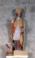 Statue (petite nature) : saint Nicolas de Bari