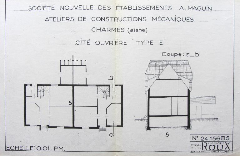 Cité-Jardin, ancienne cité de l'usine de construction mécanique Maguin, dite cité-jardin de la Grande Pièce, puis cité Maguin