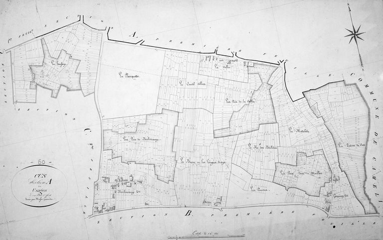 Le canton de Noyon : le territoire de la commune de Cuts