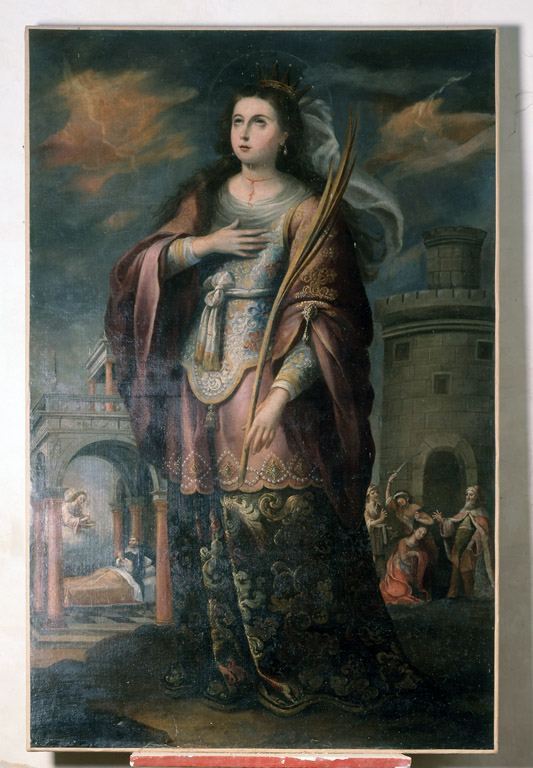 Tableau : sainte Barbe