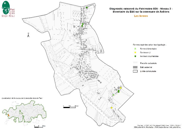 Le territoire communal d'Anhiers