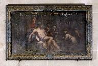 Tableau et son cadre : Déploration du Christ mort