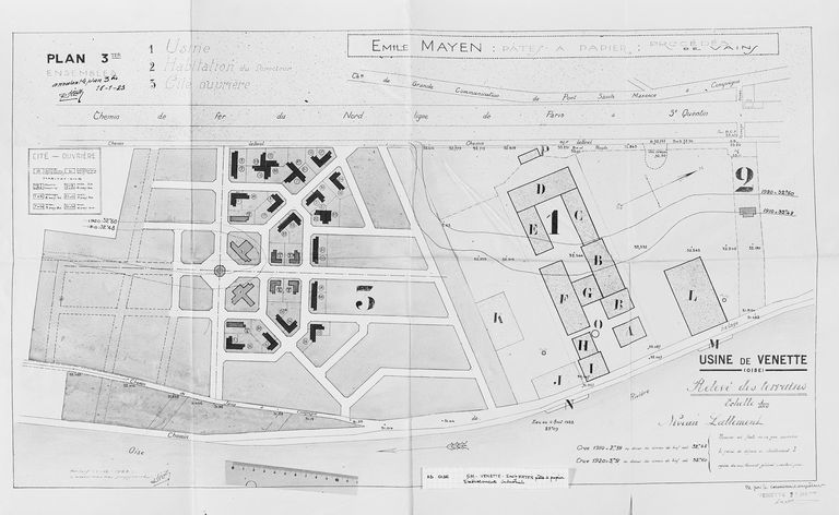 Ancienne usine de pâte à papier Mayen, huilerie Nourylande, puis Robbe et usine de produits chimiques Novance