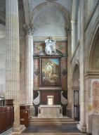 Ensemble de l'autel de saint Benoît-Joseph Labre (autel, tabernacle, retable)
