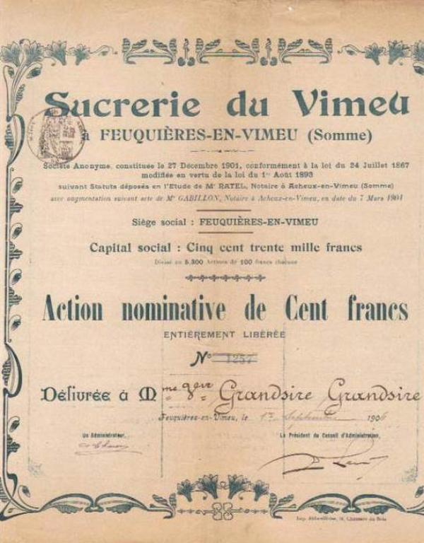 Ancienne sucrerie, dite SA de la Sucrerie du Vimeu, devenue fonderie, dite Société industrielle Auer