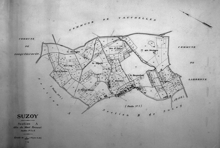 Le canton de Noyon : le territoire de la commune de Suzoy