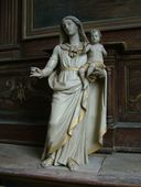 Statue (demi-nature) : Vierge à l'Enfant