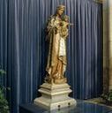 Statue (petite nature) de style néo-gothique : Vierge à l'Enfant