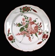 Assiette : Bouquet de fleurs