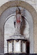Statue (petite nature) : saint Clément