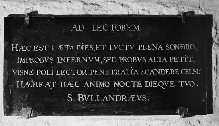 Plaque commémorative de Simon Bullandre