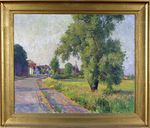 Tableau : La Route de Fresnes (Vue de Condé)