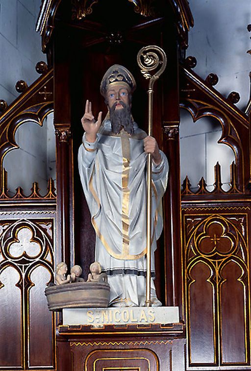 Statue (petite nature) : Saint Nicolas