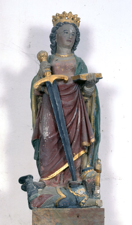 Statue (statuette) : sainte Catherine d'Alexandrie (n°1)