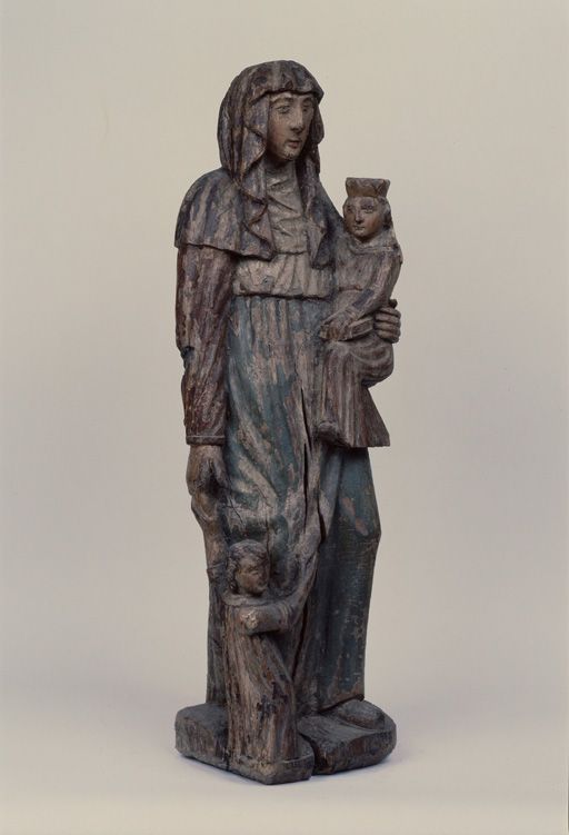 Groupe sculpté : sainte Anne, la Vierge et l'Enfant Jésus