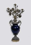 Paire de chandeliers à branches d'église (vases candélabres)