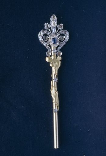 sceptre de la statue de Notre-Dame des Dunes