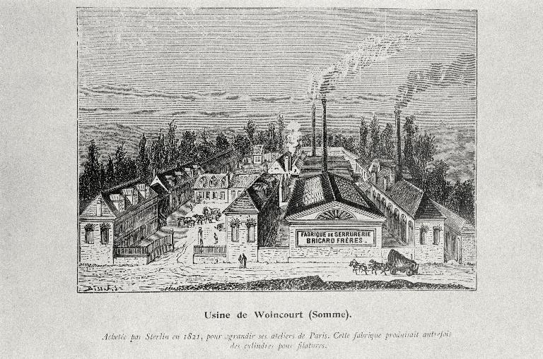 Ancienne robinetterie puis usine de serrurerie Bricard et Gauthier, devenue usine de serrurerie Bricard J. et G., puis Bricard et Cie, puis robinetterie Bricard et Cie, actuellement robinetterie Chuchu-Decayeux