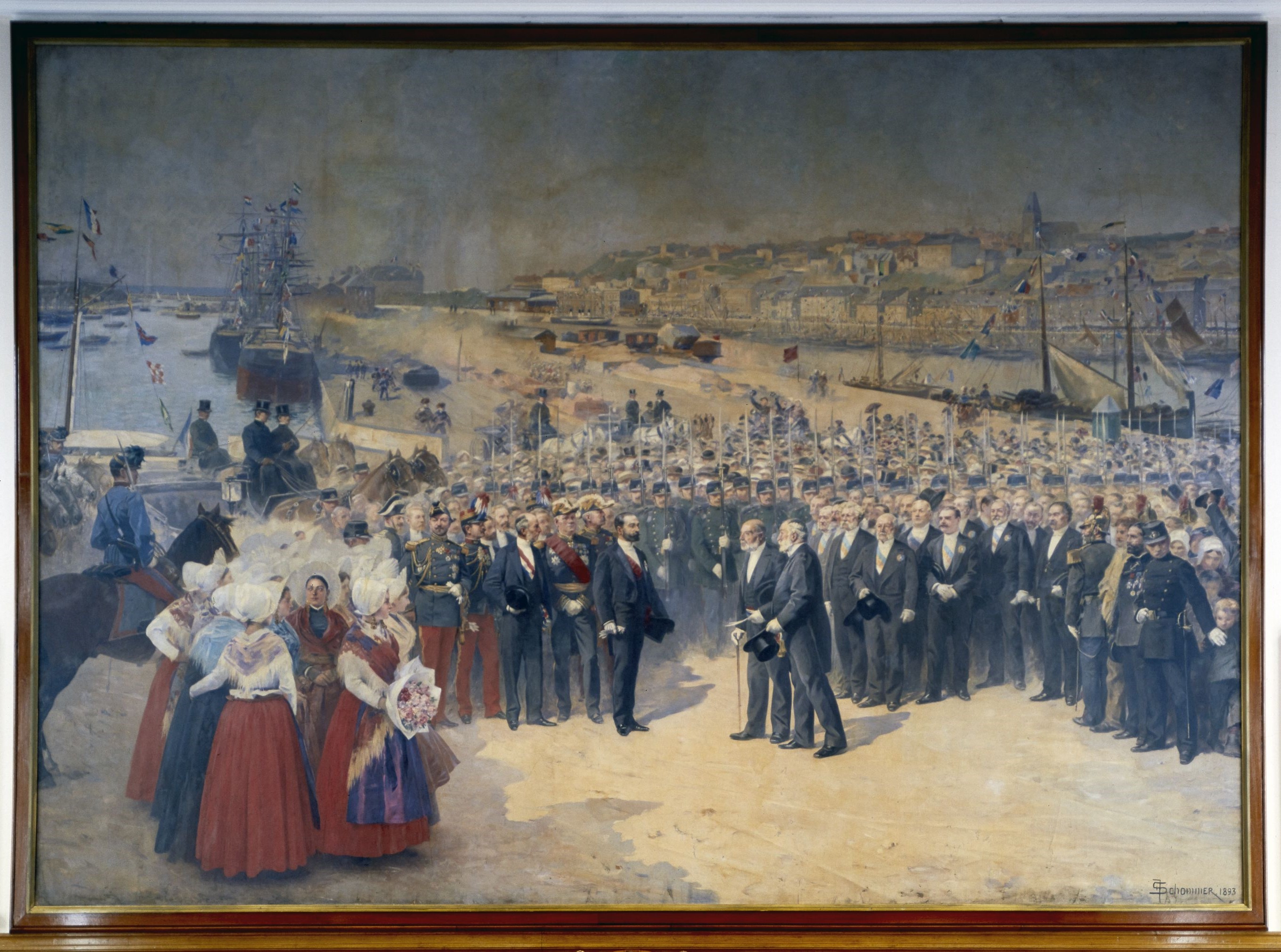 Tableau : la visite du président Sadi Carnot à Boulogne-sur-Mer
