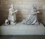 Ensemble de deux statues : Philippe de Torcy et Suzanne d'Humières