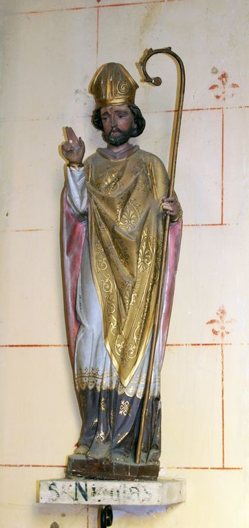 Statue (petite nature) : Saint Nicolas