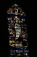 Verrière figurée (verrière mariale) : la Vierge des litanies (baie 1)